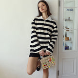  Relaxed Fit Striped Polo T 