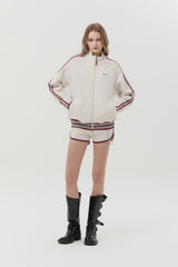 PUNK TRACK ZIP UP [IVORY]