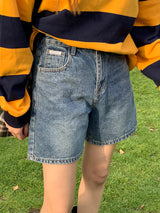 [UNISEX] Perrin ストライプカラスウェットシャツ