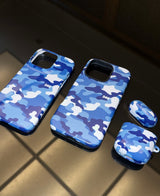 [BLUE] CAMOUFLAGE タフバンパーケース / TREEFORFIVE345