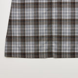 CHECK SLIT LONG SKIRT GRAY
