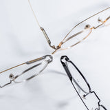 Knouun Round titanium glasses CODE. 102. B Silver N Gold