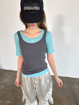 net sleeveless top 