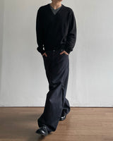 Tartan Curved Denim Pants