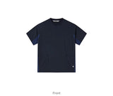 FMACM Spliced Breathable Mesh Cool Feeling Short Sleeve T-Shirt