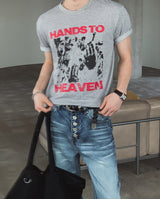 ヘブン グラフィック レタリング ショートスリーブ Tシャツ