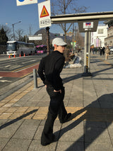 シャレンフレアデニムパンツ 2C
