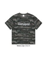 CAMO PATTERN BASIC LOGO CROP TEE_CHARCOAL