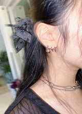 シルバーミニスターピアス (3color)