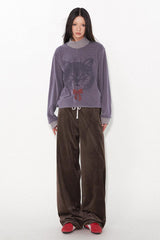 ストリッピードプラッシュベースTシャツ