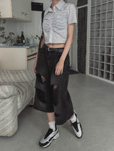 Rita Damage Maxi Bermuda Pants