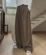 Kiku Ice Linen Two-Tuck Slacks