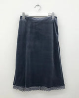 Kuchi Lace Velvet Skirt