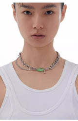 KVK THE BLOSSOM reconfigurable necklace with elements from the Peach Blossom collection