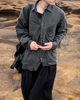 Stain Pigment Washing Shirt