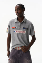 Waffle Badge Polo Shirt