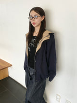 Nav Vintage Snap Long Sleeve (4c)