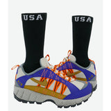 USA BORDER SOCKS BLACK