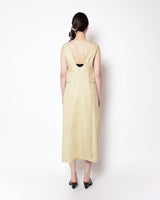 BACKLESS LONG ONE-PIECE (BEIGE)
