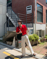 Port One Tuck Bio Cotton Slacks