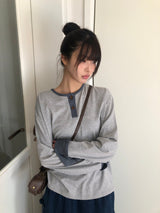 Mion Stripe Point Long Sleeve T-Shirt