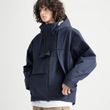 3 Layer Hard Shell Mid-Jacket - NAVY