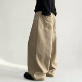 Tand Waist Banding Cotton Wide Pants