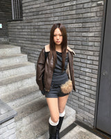 ヴィンテージファーレザージャケット