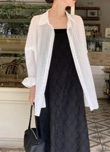 #Diamond Flower Embroidery Sleeveless Long Dress (3color)