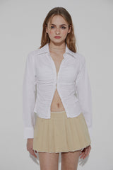 CHINO PLEATS SKIRT