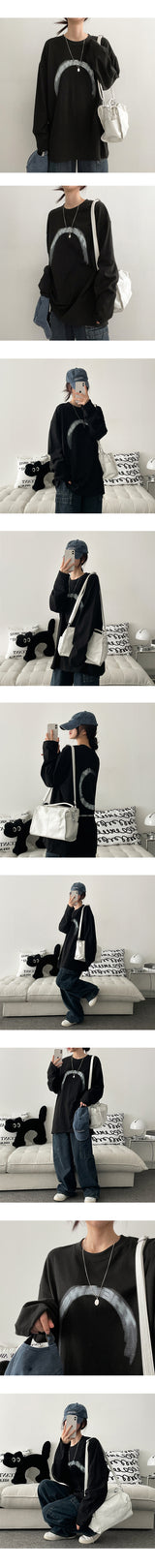 The Round Oversized Fit Long Sleeve Tee