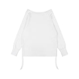 DIVINE CROSS OFF-SHOULDER TEE (WHITE) F25ZB036