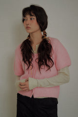 Muse Stitch Cardigan [Pink]