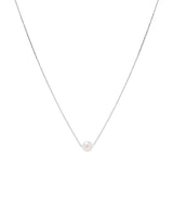 [925 silver] Un.silver.131 / シンプルパールネックレス (シルバー)