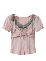 Twist lace set top 231166264