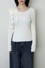 String-off rib knit