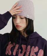 Boucle Blend Knit Beanie Pink