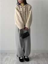 Purin Shearling Crop Mustang Jacket