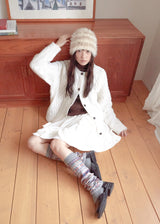 Teddy Bear Beanie - Beige