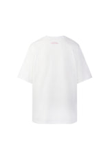 ハートプラントオーバーフィットTシャツ(ピンクグリーン)