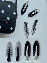 Clear Dot Four Hair-Pin
