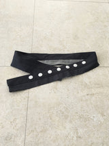 Stud belt wide trousers
