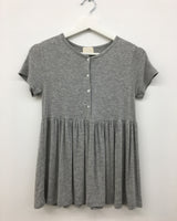 シルクシャーリングフレアTシャツ (3color)