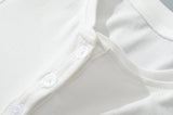 Lora Button Slim Tee