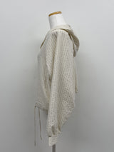 Melon Stripe Hood Shirt