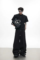 Deconstructed Buckle Shoulder Tee