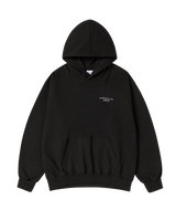25FW BASIC LOGO NAPPING HOODIE BLACK