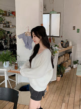 Slit Layered Knit Skirt Pants (2color)