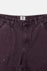 15oz ウォッシュドキャンバス カーペンター ダブルニートラウザーズ