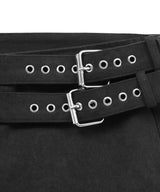 2 belt shorts (black)
